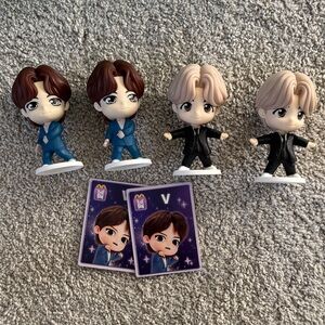 McDonalds Tiny Tan BTS K-Pop Figurines | Jung Kook and Taehyung